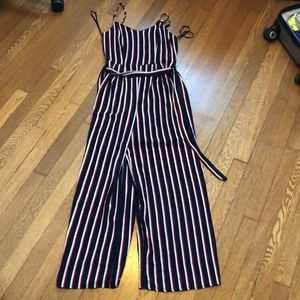 NWOT red white & blue jumpsuit